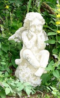 PTMD Engel auf Kugel aus Steinguss 48 cm