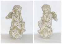 PTMD Engel auf Kugel aus Steinguss 48 cm