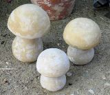 Set 'Pilze' aus Sandsteinguss 16,5 - 23 cm