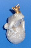 Kerze 'Froschk�nig auf Kugel' 10,5 cm