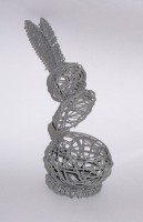 Korb 'Hase' grau 25,5 cm