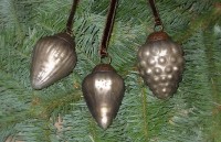 PTMD Christbaumschmuck 'Zapfen' aus Glas bronze 6er-Set