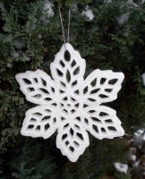 PTMD Schneeflocke aus Polyresin 11 cm 2er-Set