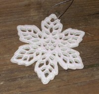 PTMD Schneeflocke aus Polyresin 11 cm 2er-Set