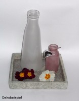 PTMD Vase 'Bottle' aus Glas 10,5cm 2er-Set