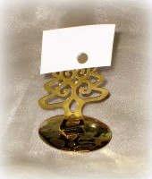 Tischkartenhalter 'Baum' aus Metall gold 4er-Set