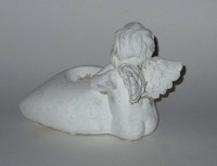 PTMD Teelichthalter 'Engel mit Herz' aus Steinguss 13 cm