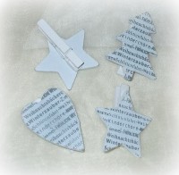 Dekoklammer 'Weihnachten' 6er-Set