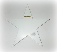Wanddekoration Stern 'Waiting' aus Holz 25 cm