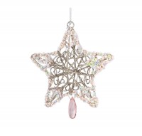 PTMD Dekohnger 'Stern' mit Glitter 11 cm
