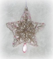 PTMD Dekohnger 'Stern' mit Glitter 11 cm