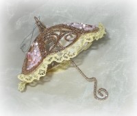 PTMD Dekohnger 'Schirm' mit Glitter 13 cm