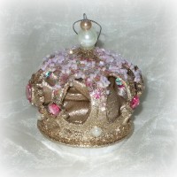PTMD Dekohnger 'Krone' mit Glitter 8,5 cm
