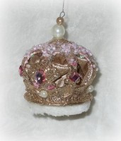 PTMD Dekohnger 'Krone' mit Glitter 8,5 cm