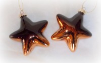PTMD Christbaumschmuck 'Stern' aus Glas 8 cm 2er-Set