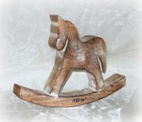 PTMD Schaukelpferd aus Holz 25 cm