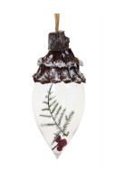 PTMD Christbaumschmuck 'Zapfen' aus Glas 15 cm