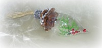 PTMD Christbaumschmuck 'Zapfen' aus Glas 15 cm
