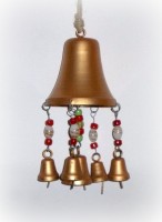 PTMD Glockenspiel aus Metall gold 23 cm