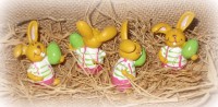Hase aus Polyresin 4er-Set