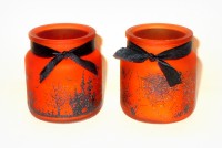 Kerzenglas 'Halloween' 6,5 cm 2er-Set