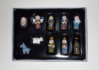 Krippenfiguren aus Polyresin 10er-Set