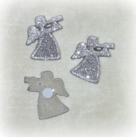 Streudeko 'Engel' aus Polyresin silber 16er-Set
