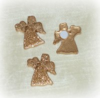 Streudeko 'Engel' aus Polyresin gold 16er-Set