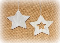 Dekohnger 'Stern' aus Holz 12er-Set