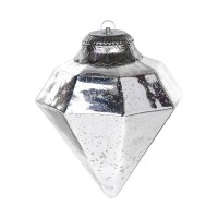 PTMD Dekohnger 'Diamant' aus Glas silber 30 cm