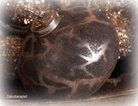 PTMD Christbaumschmuck 'Zwiebel' aus Glas grau 9 cm
