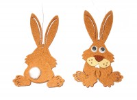 Hase 'Puschel' aus Filz 10 cm 2er-Set