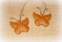 Dekohnger 'Schmetterling' aus Metall mit Rostfinish 6er-Set