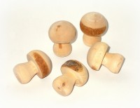 Streudeko 'Pilz' aus Holz 3 cm 12er-Set