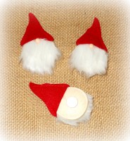 Nikokopf aus Filz 8 cm 6er-Set