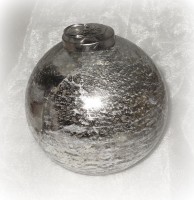 Christbaumkugel aus Glas silber 10 cm 4er-Set