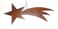 Dekohnger 'Sternschnuppe' aus Metall 25 cm