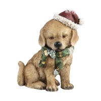 PTMD 'Weihnachtshund' aus Polyresin 16 cm