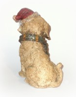 PTMD 'Weihnachtshund' aus Polyresin 16 cm