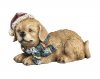 PTMD 'Weihnachtshund' aus Polyresin 16,5 cm
