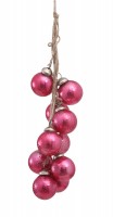 PTMD Christbaumschmuck 'Kugeln' aus Glas pink 10er-Set