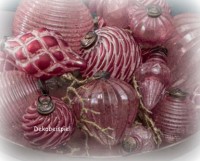 PTMD Christbaumschmuck 'Kegel Dewy pink' aus Glas 13 cm