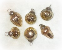 PTMD Christbaumschmuck aus Glas gold 12er-Set