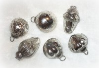 PTMD Christbaumschmuck aus Glas silber 12er-Set