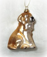 Christbaumschmuck 'Hund' aus Glas 3er-Set