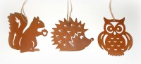 Dekohnger 'Herbst' Metall rost 3er-Set