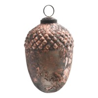 PTMD Dekohnger 'Eichel' aus Glas kupfer 11 cm