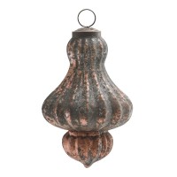 PTMD Christbaumschmuck 'Ornament' aus Glas kupfer 12 cm
