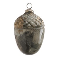 PTMD Dekohnger 'Eichel' aus Glas silber-gold 14 cm
