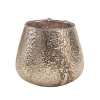 PTMD Windlicht 'Spark silver' aus Glas 12 cm